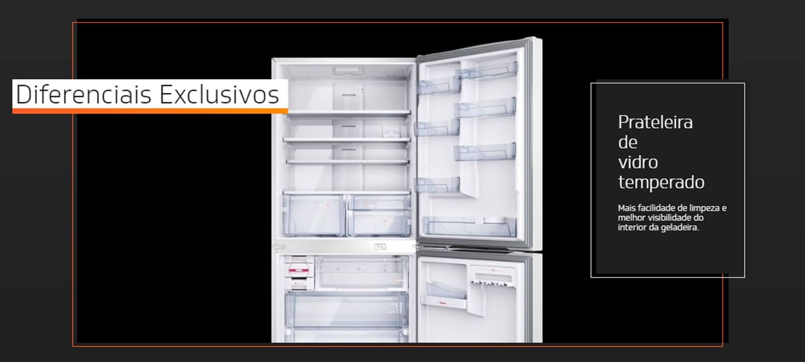 Refrigerador Brastemp Inverse Frost Free 573L Evox BRE80AK